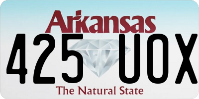 AR license plate 425UOX