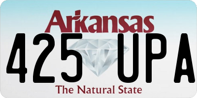 AR license plate 425UPA