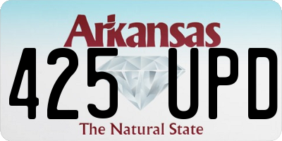 AR license plate 425UPD