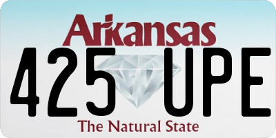 AR license plate 425UPE