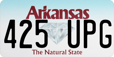 AR license plate 425UPG
