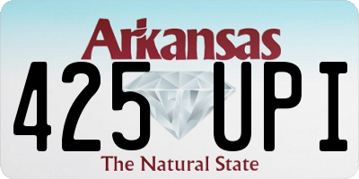 AR license plate 425UPI
