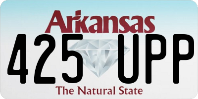 AR license plate 425UPP