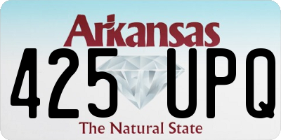 AR license plate 425UPQ