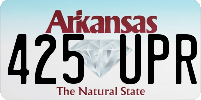 AR license plate 425UPR