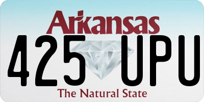 AR license plate 425UPU