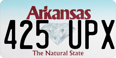 AR license plate 425UPX