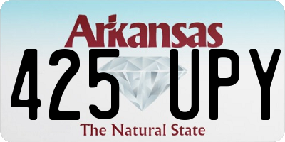 AR license plate 425UPY