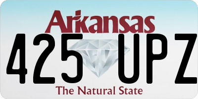 AR license plate 425UPZ