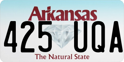 AR license plate 425UQA