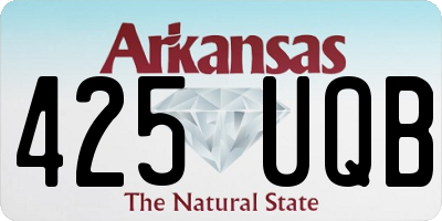 AR license plate 425UQB