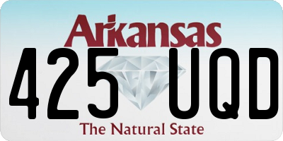 AR license plate 425UQD