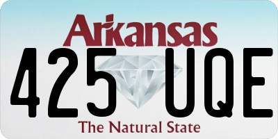 AR license plate 425UQE