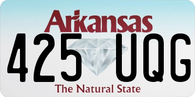 AR license plate 425UQG