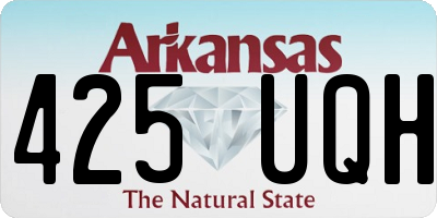 AR license plate 425UQH