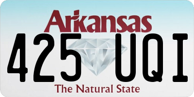 AR license plate 425UQI