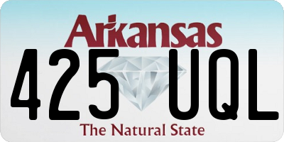 AR license plate 425UQL