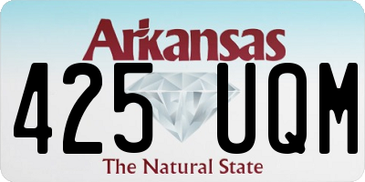 AR license plate 425UQM