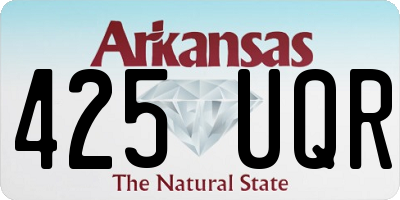AR license plate 425UQR