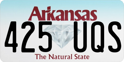 AR license plate 425UQS