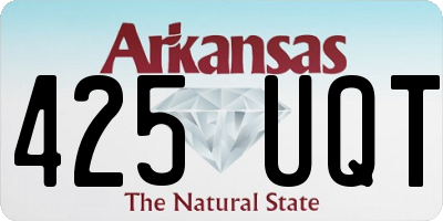 AR license plate 425UQT