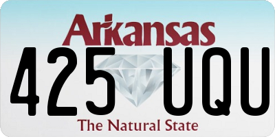 AR license plate 425UQU
