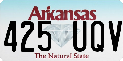 AR license plate 425UQV