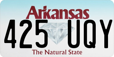 AR license plate 425UQY