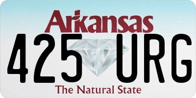 AR license plate 425URG