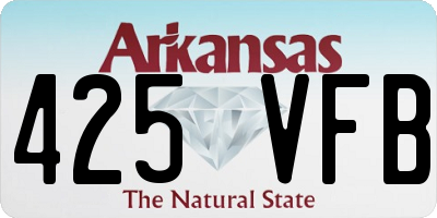 AR license plate 425VFB