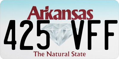 AR license plate 425VFF