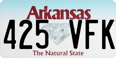 AR license plate 425VFK
