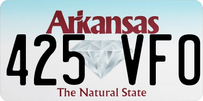 AR license plate 425VFO