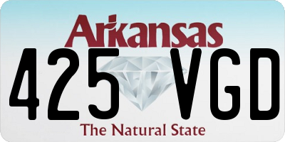 AR license plate 425VGD