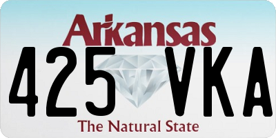 AR license plate 425VKA