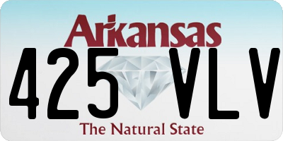 AR license plate 425VLV