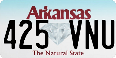 AR license plate 425VNU