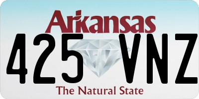 AR license plate 425VNZ