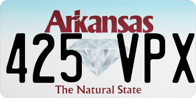 AR license plate 425VPX