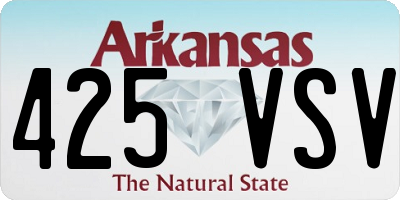 AR license plate 425VSV
