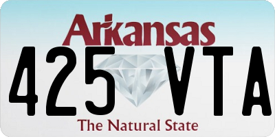 AR license plate 425VTA