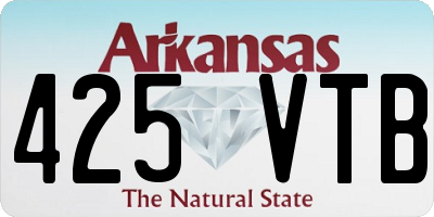 AR license plate 425VTB