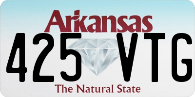 AR license plate 425VTG