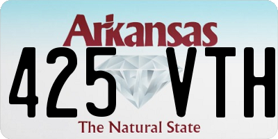 AR license plate 425VTH