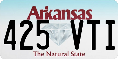 AR license plate 425VTI