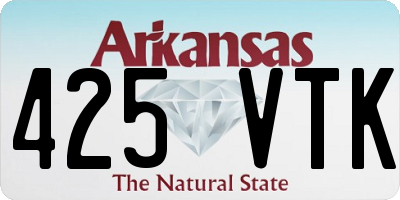 AR license plate 425VTK