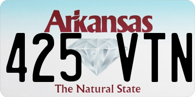 AR license plate 425VTN