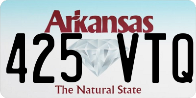 AR license plate 425VTQ