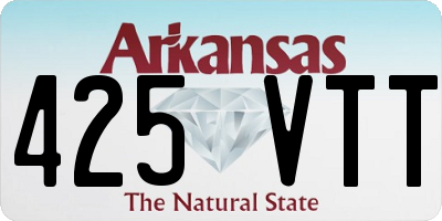 AR license plate 425VTT
