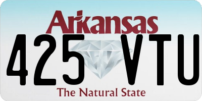 AR license plate 425VTU